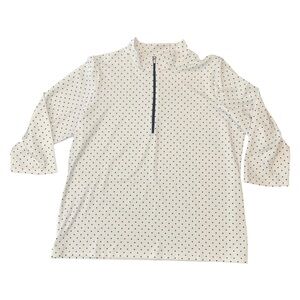 CHICOS ZENERGY QUARTER ZIP MOCK NECK PULLOVER Size CHICOS 3/US (16-18) Very Nice